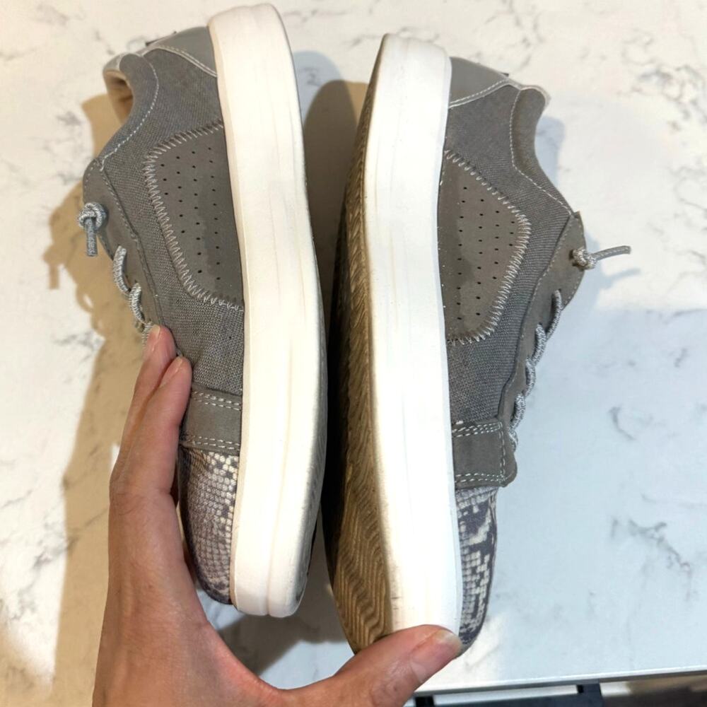 Heydude Karina Sneakers "Silver Python" size 10 n… - image 8